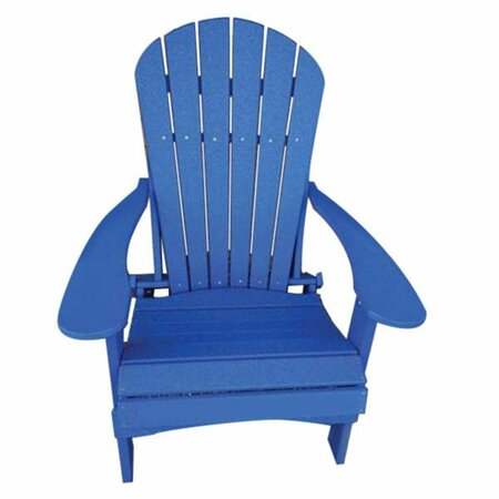 KD BUFE 40 x 32 x 33 in. Folding Adirondack Chair, Burns Blue KD2473279